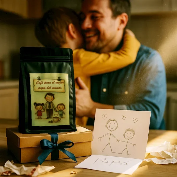 café de regalo día del padre