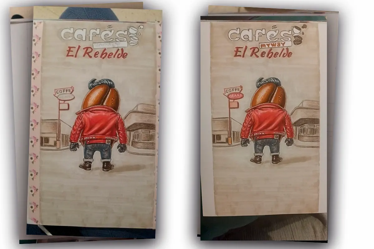 Dibujando etiqueta El Rebelde 2