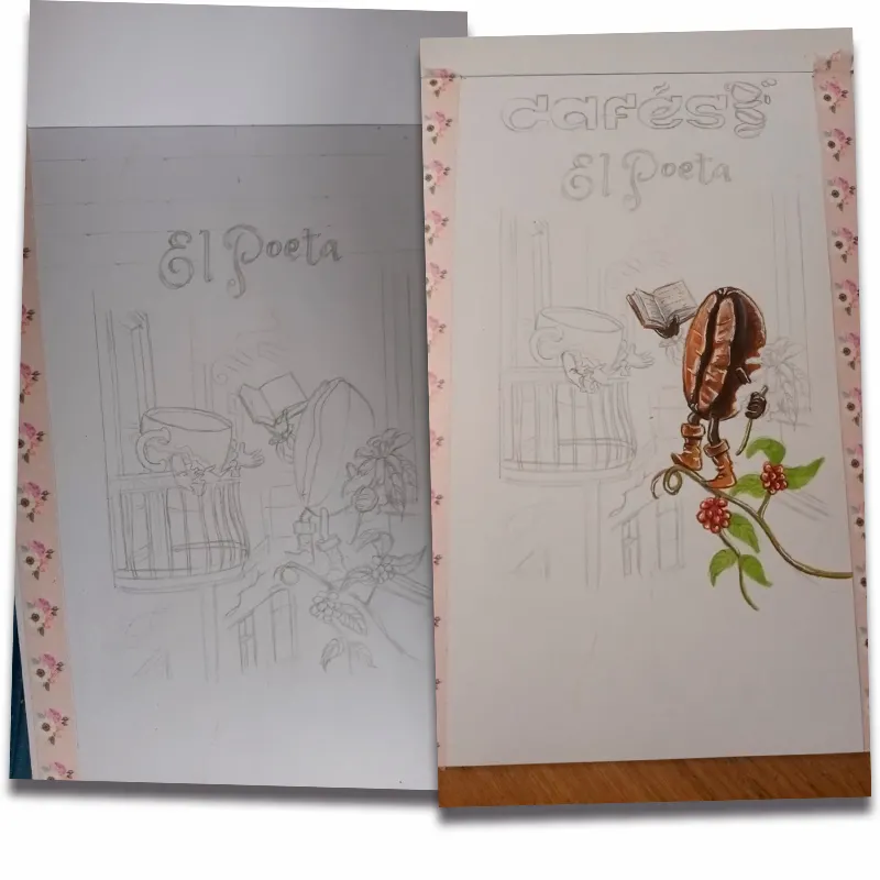 Diseño etiqueta El Poeta 1