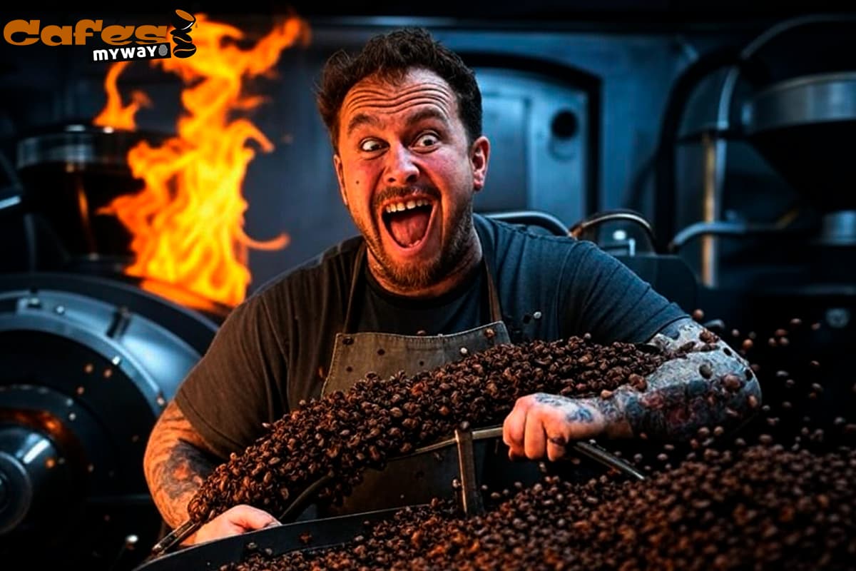 Quemando café