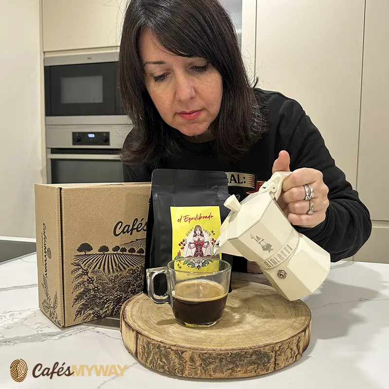 café de especialidad para cafetera italiana