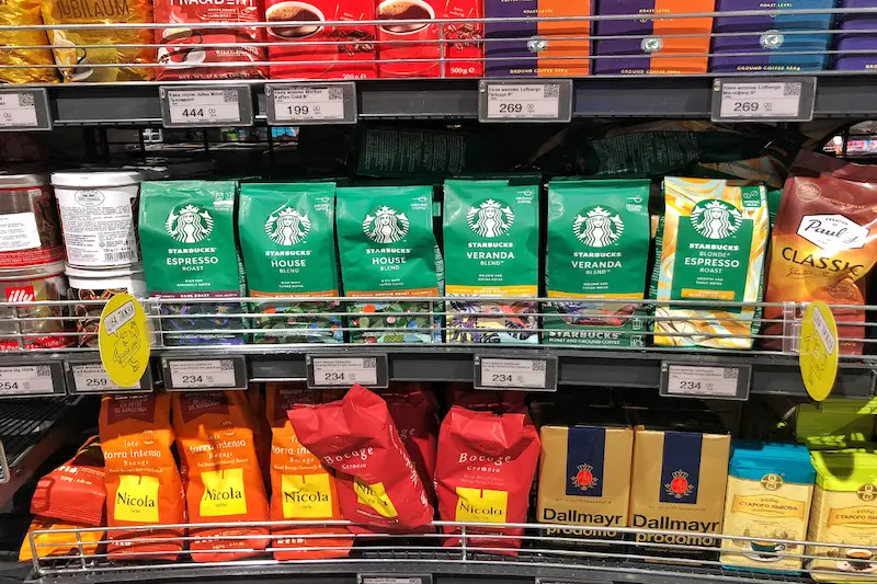 café en supermercados