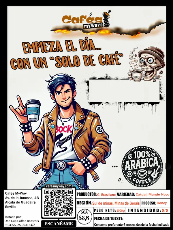 Café para regalar a amantes del rock