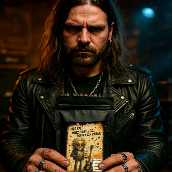 Rockero con paquete de café MyWay Rock