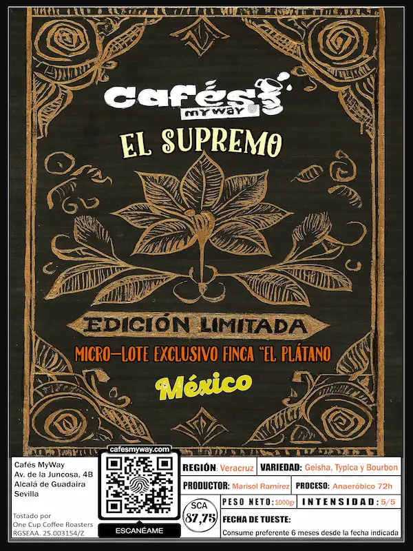 etiqueta edición limitada El Supremo México