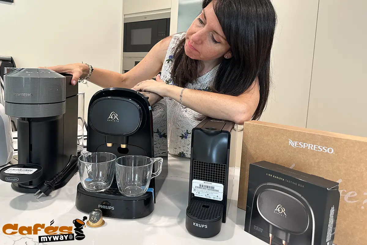 comparando las cafeteras de cápsulas Nespresso