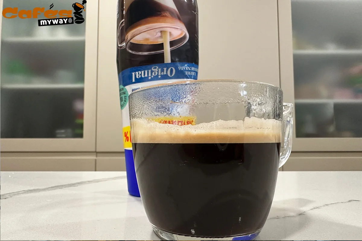 café solo para receta de café bombón