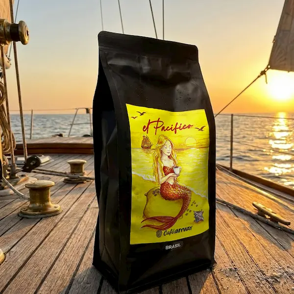 Paquete de café descafeinado El Pacífico