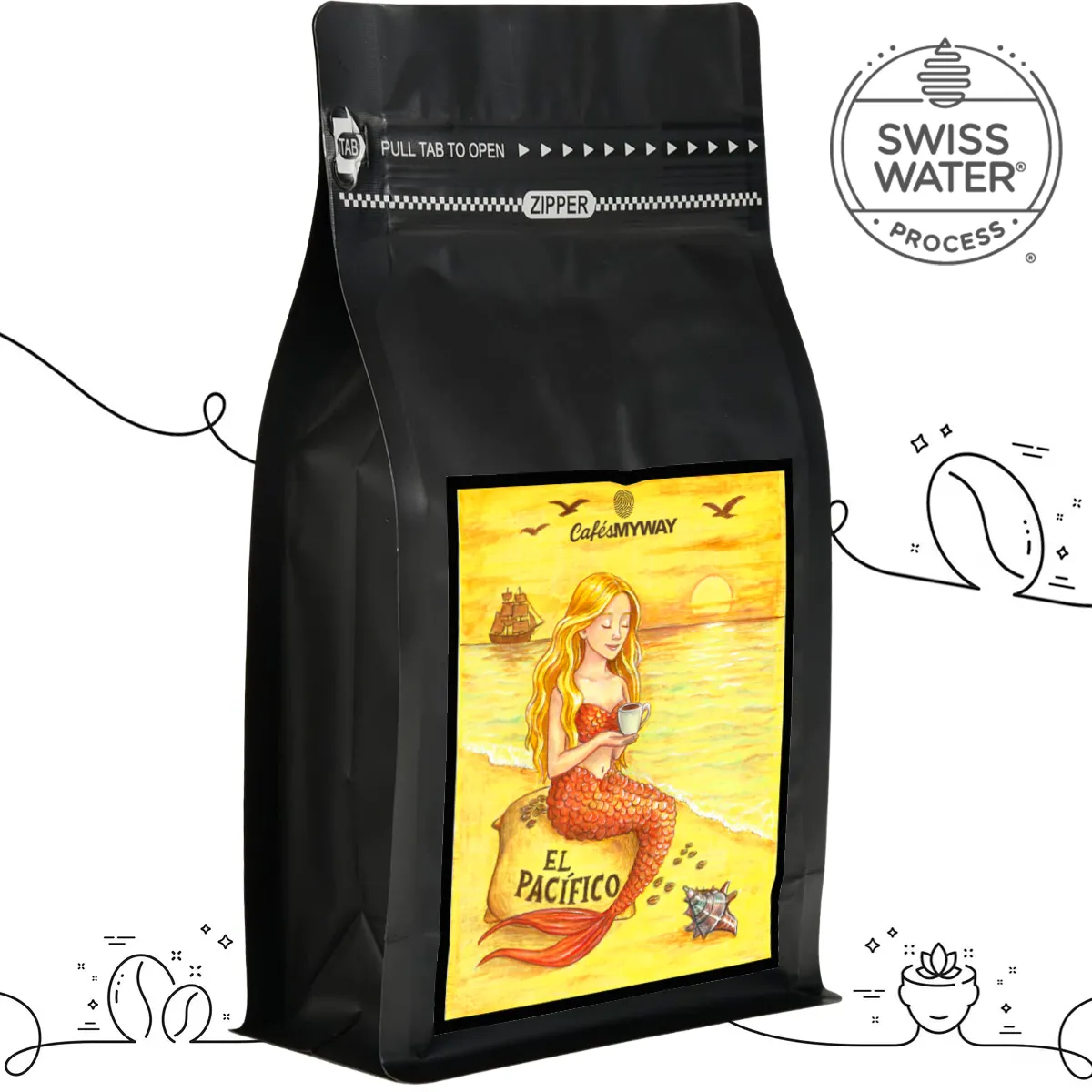 Café descafeinado El Pacifico