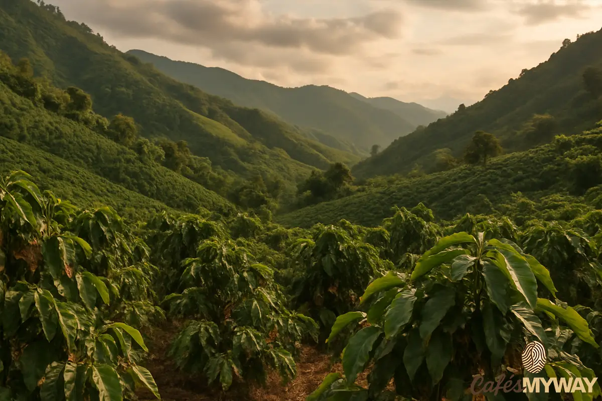 Cafetales en Perú
