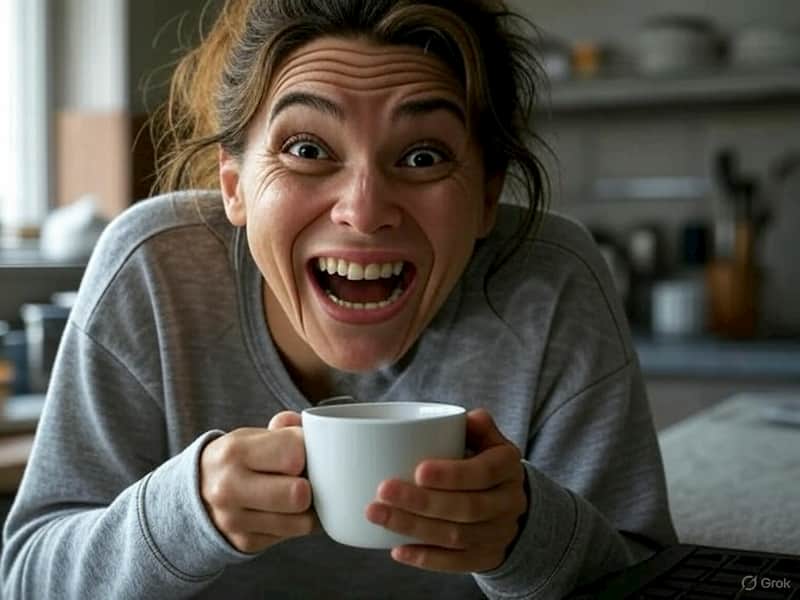 café con mucha cafeína