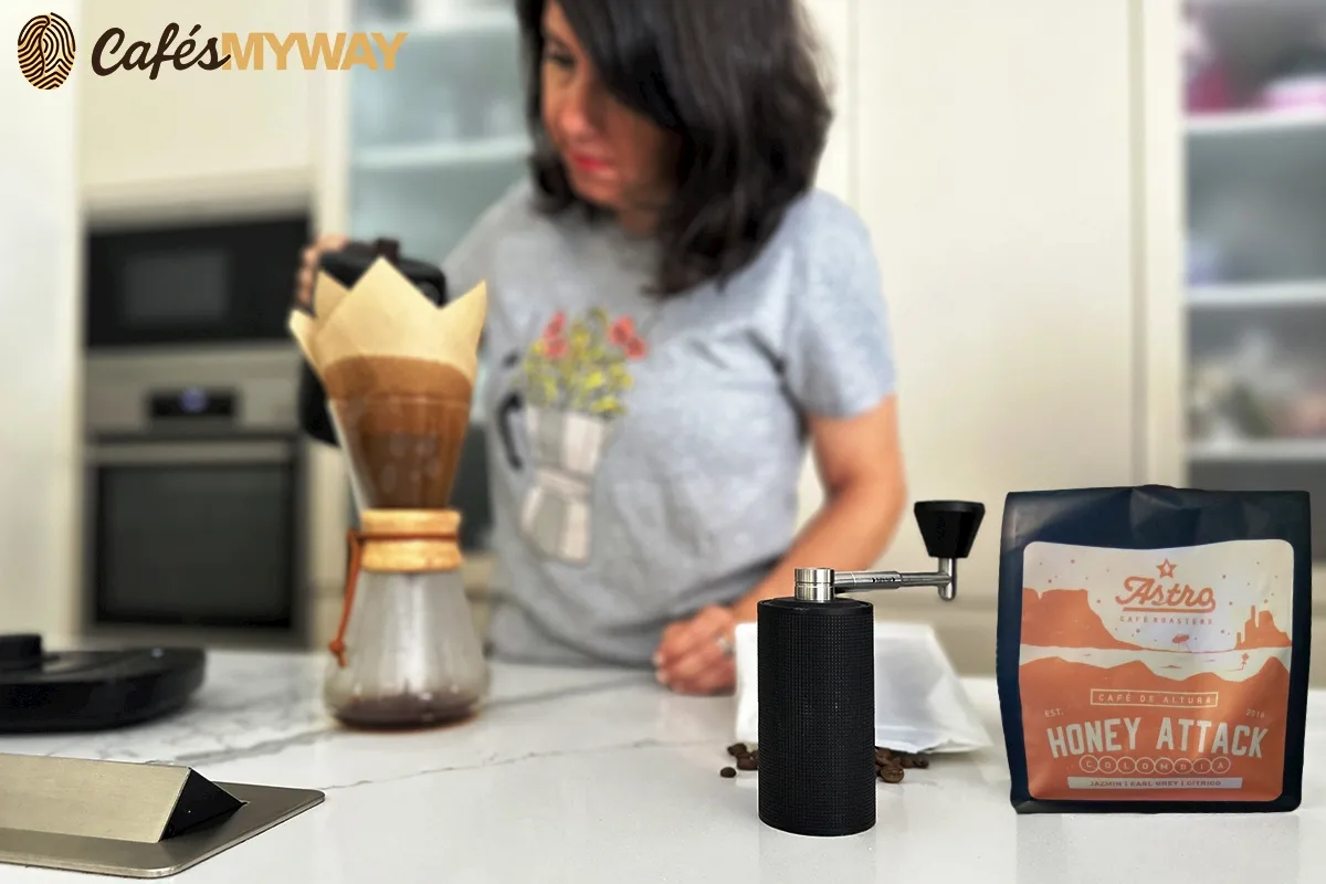 probando café de especialidad Astro