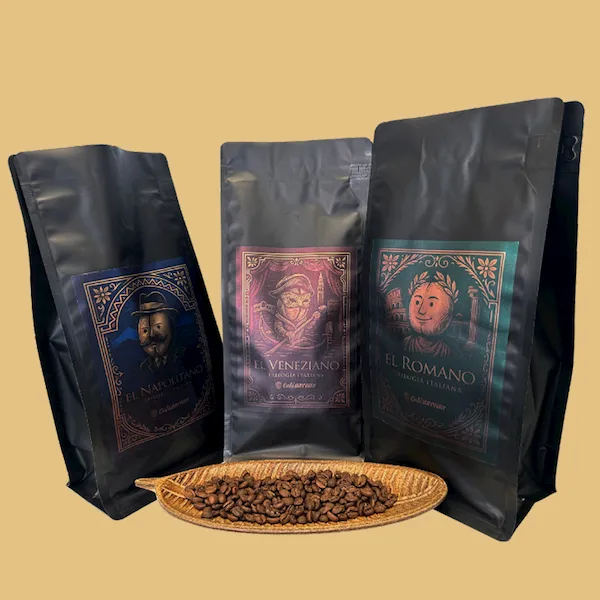 pack cafés de especialidad italiano