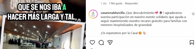 Testimonio Casa Ronald Macdonalds del evento Gala Benéfica