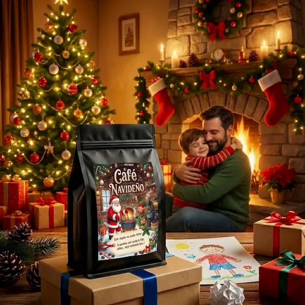 cafe-navidad-personalizable café personalizado para navidad