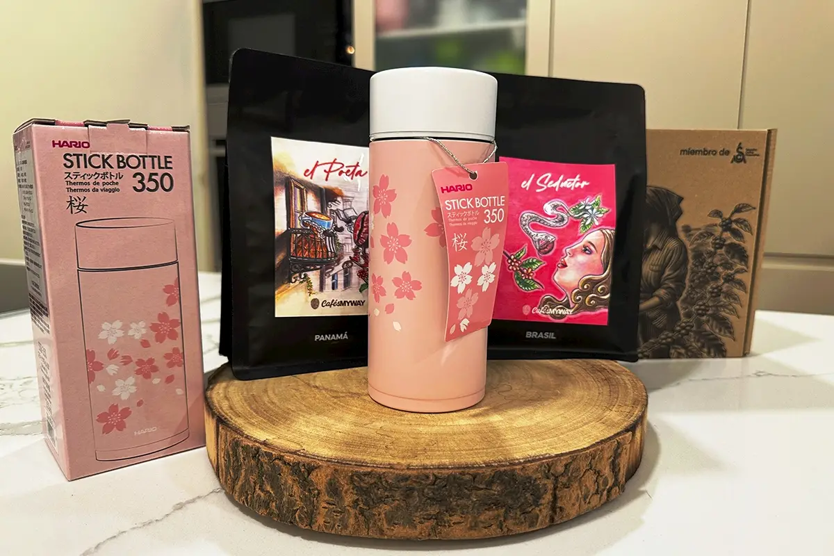 Pack cafés MyWay y termo Hario