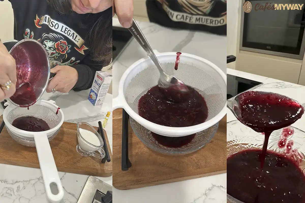 Sirope de arándanos