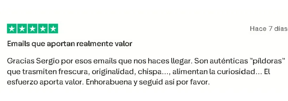 Opinión newsletter Cafés Myway 2